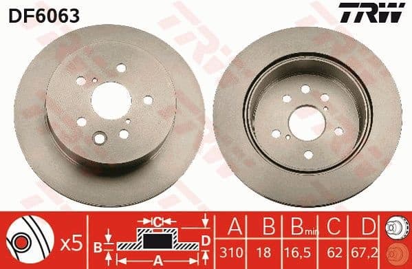 Brake Disc DF6063