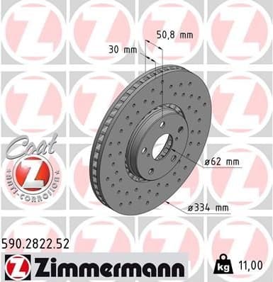 Brake Disc SPORT BRAKE DISC Z 590.2822.52