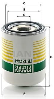 Air Dryer Cartridge, compressed-air system TB1374/4X