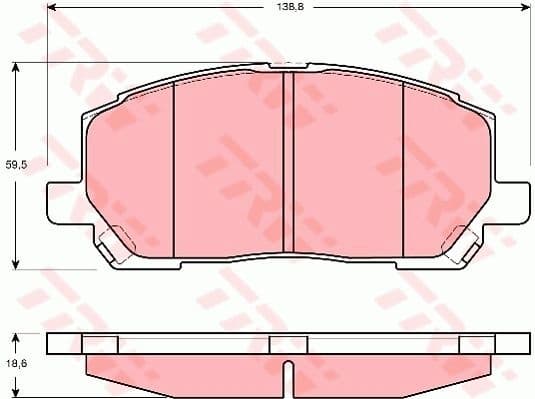 Brake Pad Set, disc brake GDB3286