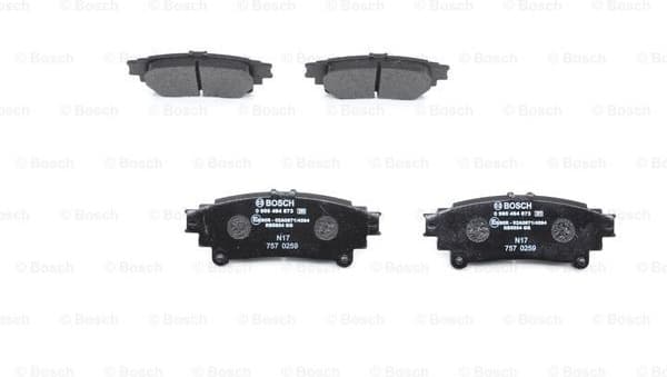 Brake Pad Set, disc brake 0986494873