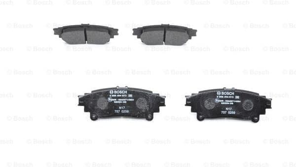 Brake Pad Set, disc brake 0986494873 - image 3