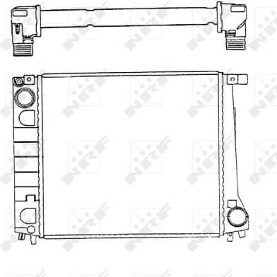 Radiator, engine cooling EASY FIT 51349