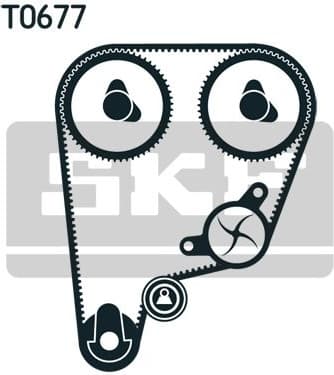 Water Pump & Timing Belt Kit VKMC 93210 - image 2