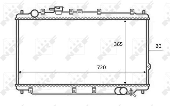 Radiator, engine cooling 59082