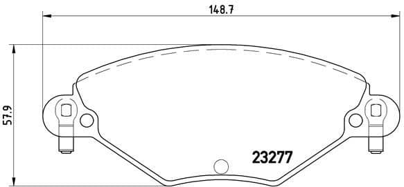 Brake Pad Set, disc brake PRIME LINE P61071
