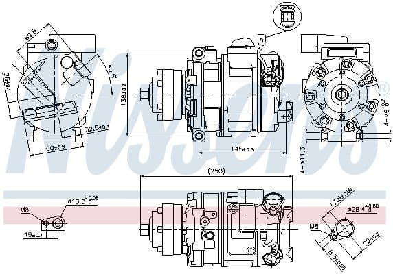 Compressor, air conditioning ** FIRST FIT ** 89418