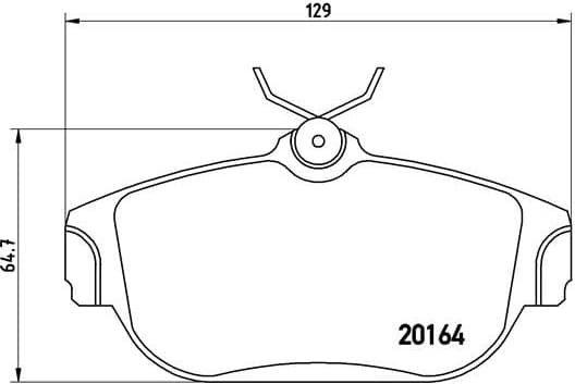 Brake Pad Set, disc brake PRIME LINE P86007
