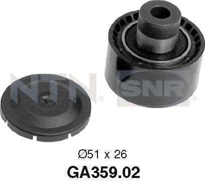 Deflection/Guide Pulley, V-ribbed belt GA359.02