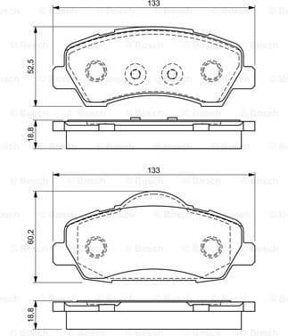 Brake Pad Set, disc brake 0986494713 - image 7