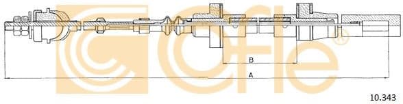 Cable Pull, clutch control 10.343
