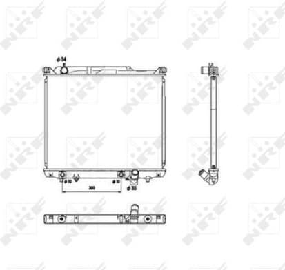 Radiator, engine cooling 53576