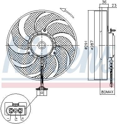 Fan, engine cooling 85545 - image 2
