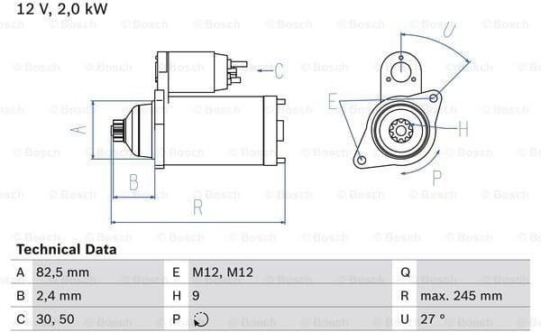 Starter 0986021220 - image 2