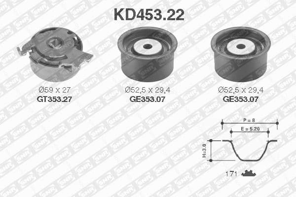 Timing Belt Kit KD453.22