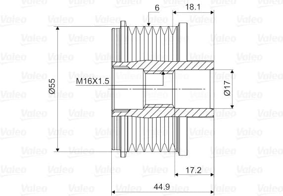 Alternator Freewheel Clutch VALEO NEW SPARE PART 588061 - image 2