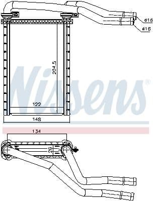 Heat Exchanger, interior heating 73991 - image 2