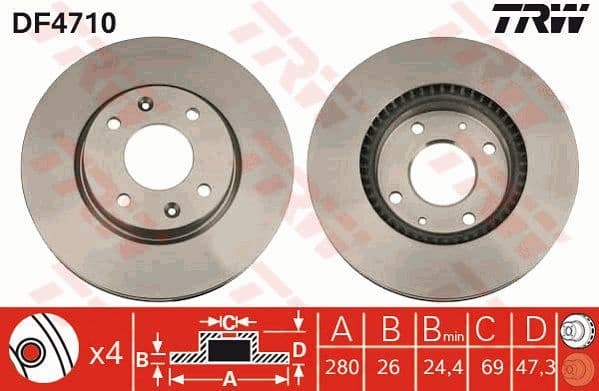 Brake Disc DF4710