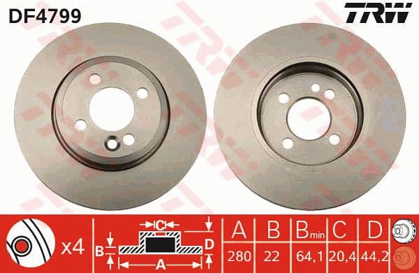 Brake Disc DF4799