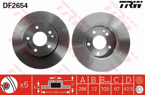 Brake Disc DF2654