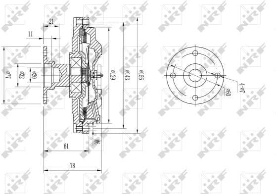 Clutch, radiator fan 49576 - image 2