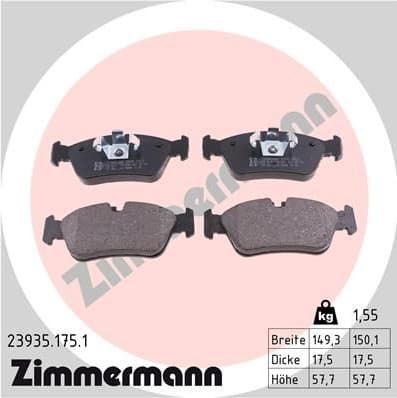 Brake Pad Set, disc brake 23935.175.1