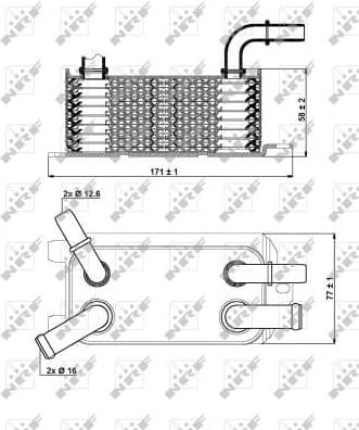 Oil Cooler, automatic transmission 31293