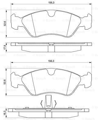 Brake Pad Set, disc brake 0986491900 - image 7