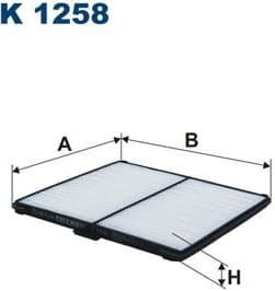 Filter, cabin air K1258