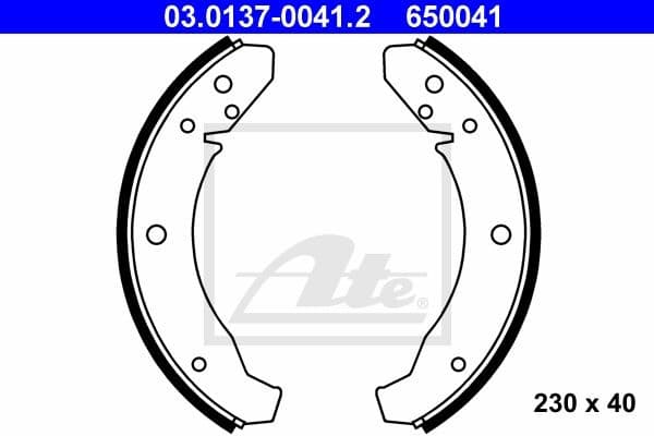Brake Shoe Set 03.0137-0041.2