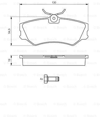 Brake Pad Set, disc brake 0986460941