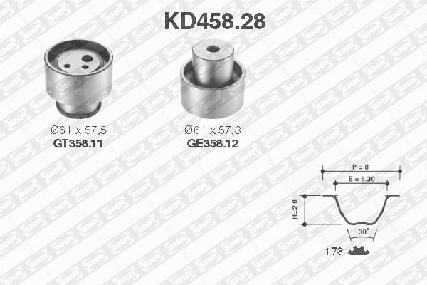 Timing Belt Kit KD458.28