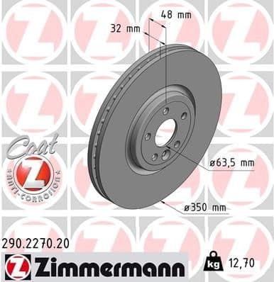 Brake Disc COAT Z 290.2270.20