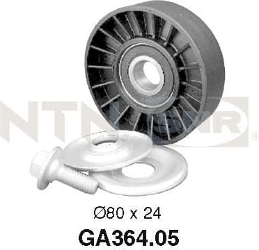 Deflection/Guide Pulley, V-ribbed belt GA364.05