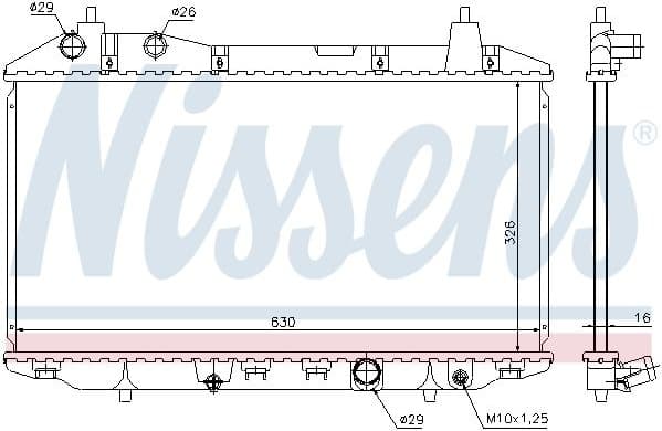 Radiator, engine cooling 68147