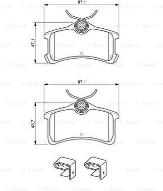 Brake Pad Set, disc brake 0986494274