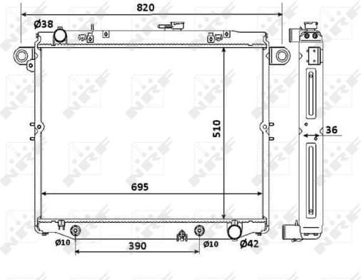 Radiator, engine cooling 53919 - image 2