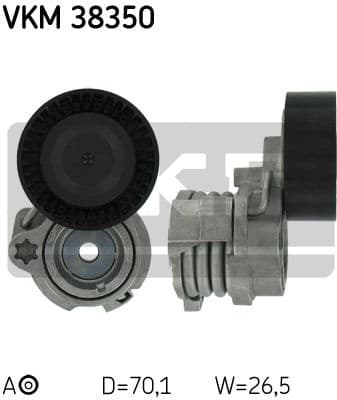 Belt Tensioner, V-ribbed belt VKM 38350