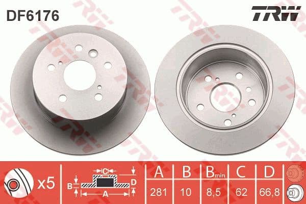 Brake Disc DF6176