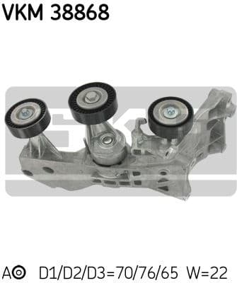 Tensioner belt VKM38868