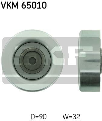 Deflection/Guide Pulley, V-ribbed belt VKM 65010