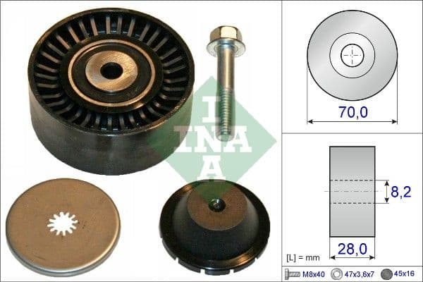 Deflection/Guide Pulley, V-ribbed belt 532060010