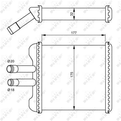Heat Exchanger, interior heating EASY FIT 54237