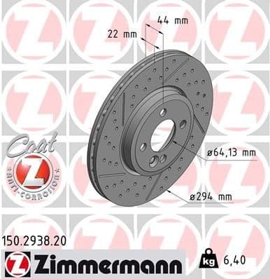 Brake Disc COAT Z 150.2938.20