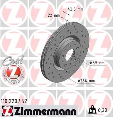 Brake Disc SPORT BRAKE DISC Z 110.2207.52