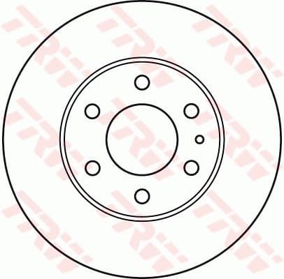 Brake Disc TRW SINGLE DF4987S - image 2