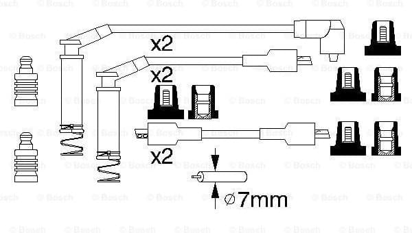 Ignition Cable Kit 0986357125 - image 5