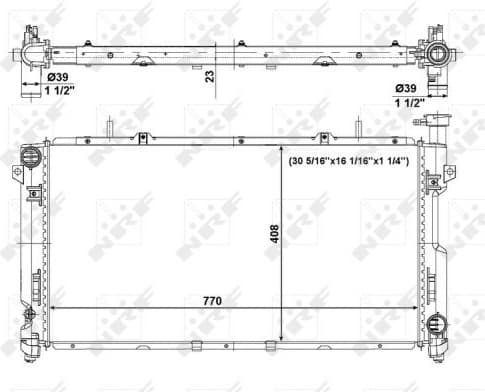 Radiator, engine cooling EASY FIT 56020