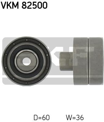 Deflection Pulley/Guide Pulley, timing belt VKM 82500