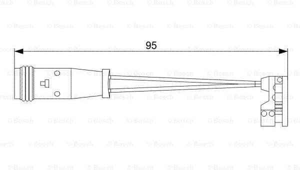Warning Contact, brake pad wear 1987473006